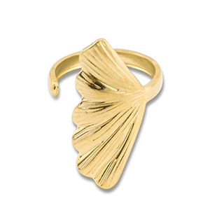 Ringe aus Stainless Steel - Rostfreiem Stahl Blatt Gold