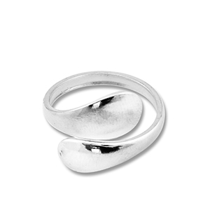 Ringe aus Stainless Steel - Rostfreiem Stahl Tropfenform Silver