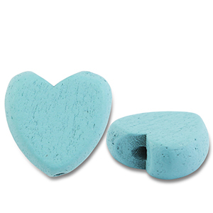 Holzperlen Hertz Light blue