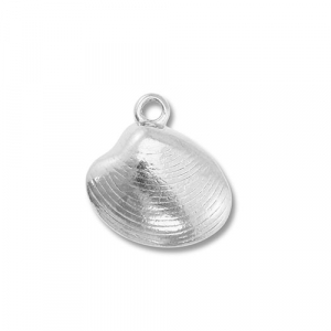 Stainless Steel - Rostfrei Stahl Anh&auml;nger Muschel Silver