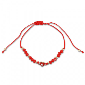 Trendy Fusskettchen Gemischte Perlen Red-gold