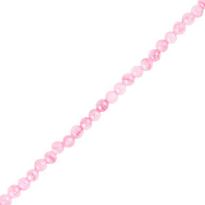 Muschel Perlen Rund Pink