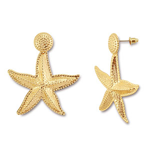 Trendy Ohrringe Seestern Gold