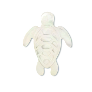 Muschel-Perlen Schildkr&ouml;te White (Naturliche Farbe Muschel)