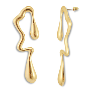 Trendy Ohrringe Irregular Gold