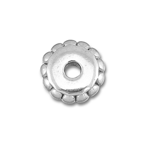 Stainless Steel - Rostfrei Stahl Perlen Spacer 7mm Silver