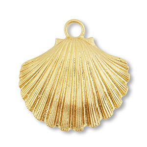 Statement Anh&auml;nger Muschel Gold