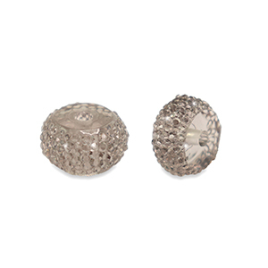 Resin Perlen Rondell 8mm Grey