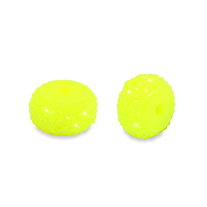 Resin Perlen Rondell 8mm Neon yellow