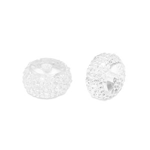Resin Perlen Rondell 6mm Transparent