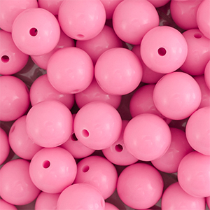 14 mm DQ Acrylperlen Pink