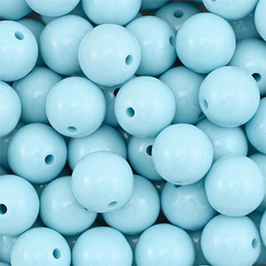 16 mm DQ Acrylperlen Pastel blue