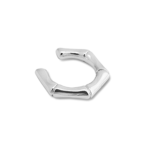 Ohrringe aus Stainless Steel - Rostfreiem Stahl Ear Cuff Silver
