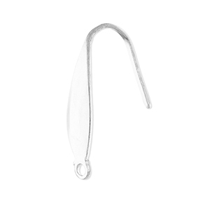 Stainless Steel - Rostfrei Stahl Schmuckzubeh&ouml;r Ohrringe / Ohrh&auml;nger mit &Ouml;se Silver