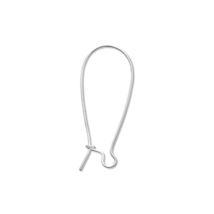 Stainless Steel - Rostfrei Stahl Schmuckzubeh&ouml;r Ohrh&auml;nger verschliessbar Silver