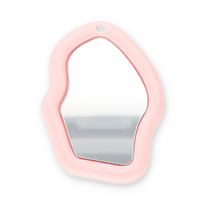 Statement-Anh&auml;nger Spiegel Light apricot pink