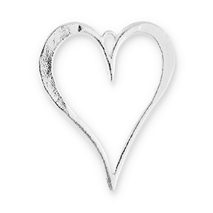 Statement-Anh&auml;nger Herz Silver