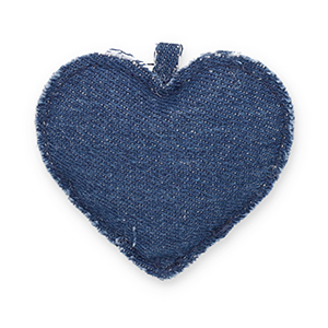 Statement-Anh&auml;nger Herz Denim blue
