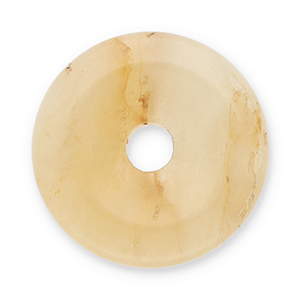 Naturstein Anh&auml;nger Achat Donut 16mm Amber orange