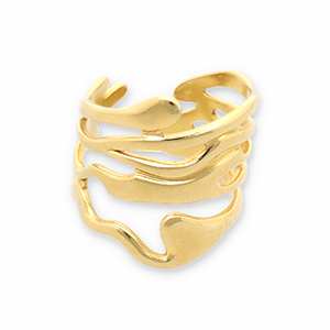 Ringe aus Stainless Steel - Rostfreiem Stahl Gold