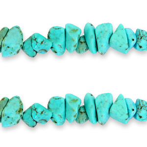 Chips Steine Perlen Turquoise blue