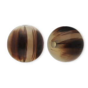 Resin Perlen 14mm Sand beige-brown