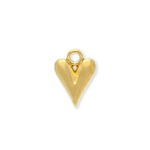 Stainless Steel - Rostfrei Stahl Anh&auml;nger Herz Gold