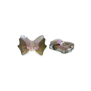 Fashion Facett Perlen Schleife Silver-AB coating