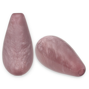 Polaris Elements Perlen Tropfenform Polmo Mauve
