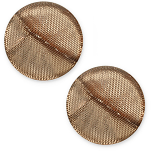 12 mm flach Cabochon Polaris Elements Las Vegas Brown