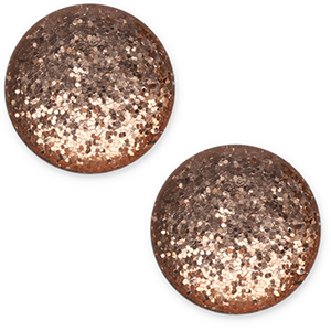 12 mm classic Cabochon Polaris Elements Paipo Brown