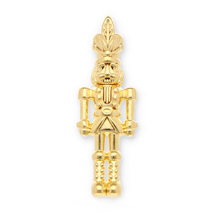 Metall Anh&auml;nger DQ Nussknacker Gold (Nickelfrei)
