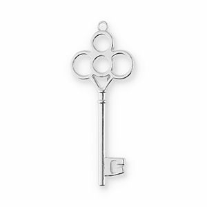 Metall Anh&auml;nger Schl&uuml;ssel Silver
