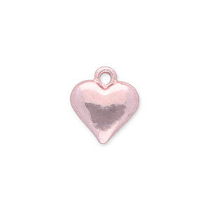 Metall Anh&auml;nger Herz Light Pink