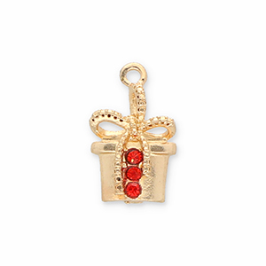 Metall Anh&auml;nger Geschenk Gold-red