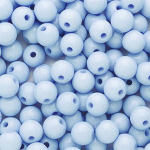 6 mm Acrylperlen matt Icy blue