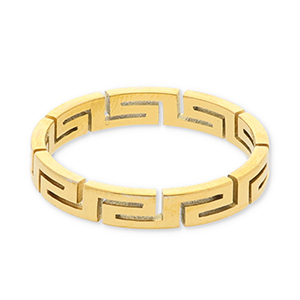 Ringe aus Stainless Steel - Rostfreiem Stahl Gold