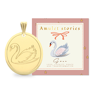 BY31&reg; Stainless Steel - Rostfrei Stahl Anh&auml;nger Schwan Gold