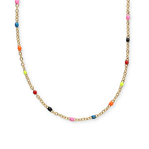 Ketten aus Stainless Steel - Rostfreiem Stahl Neon multicolour-gold