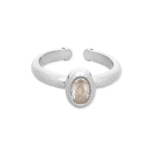 Ringe aus Stainless Steel - Rostfreiem Stahl Silver-transparent