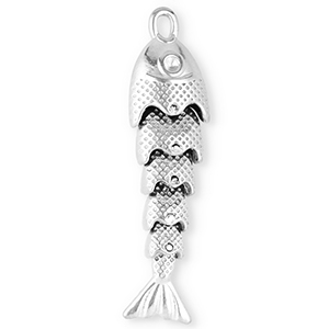 Stainless Steel - Rostfrei Stahl Anh&auml;nger Fisch Silver