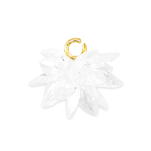 Zirkonia-Anh&auml;nger Blume Transparent