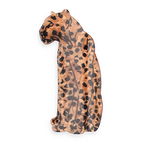 Haarschmuck Haarklemme Leopard Pearl shine brown-black