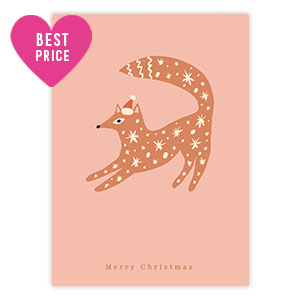 Schmuck Karten "Merry Christmas" Pink