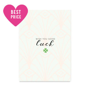 Schmuck Karten "Wish you good luck" Pale blue