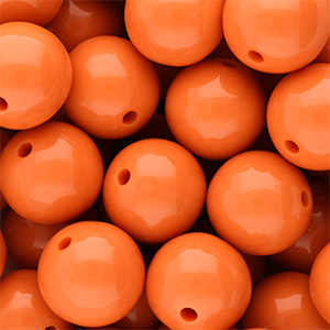 18 mm DQ Acrylperlen shiny Orange peel 16-1359 TCX