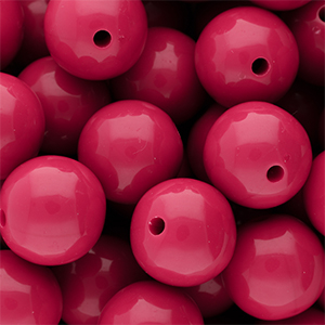 16 mm DQ Acrylperlen shiny Fuchsia 17-2031 TCX