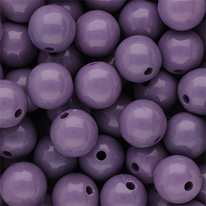 12 mm DQ Acrylperlen shiny Purple haze 18-3718 TCX