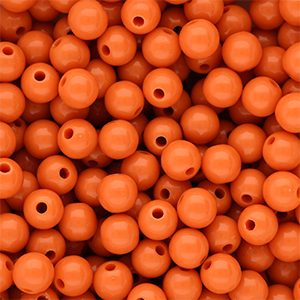 8 mm DQ Acrylperlen shiny Orange peel 16-1359 TCX