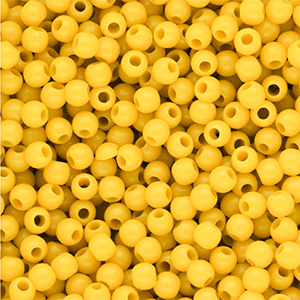 6 mm DQ Acrylperlen shiny Vibrant yellow 13-0858 TCX